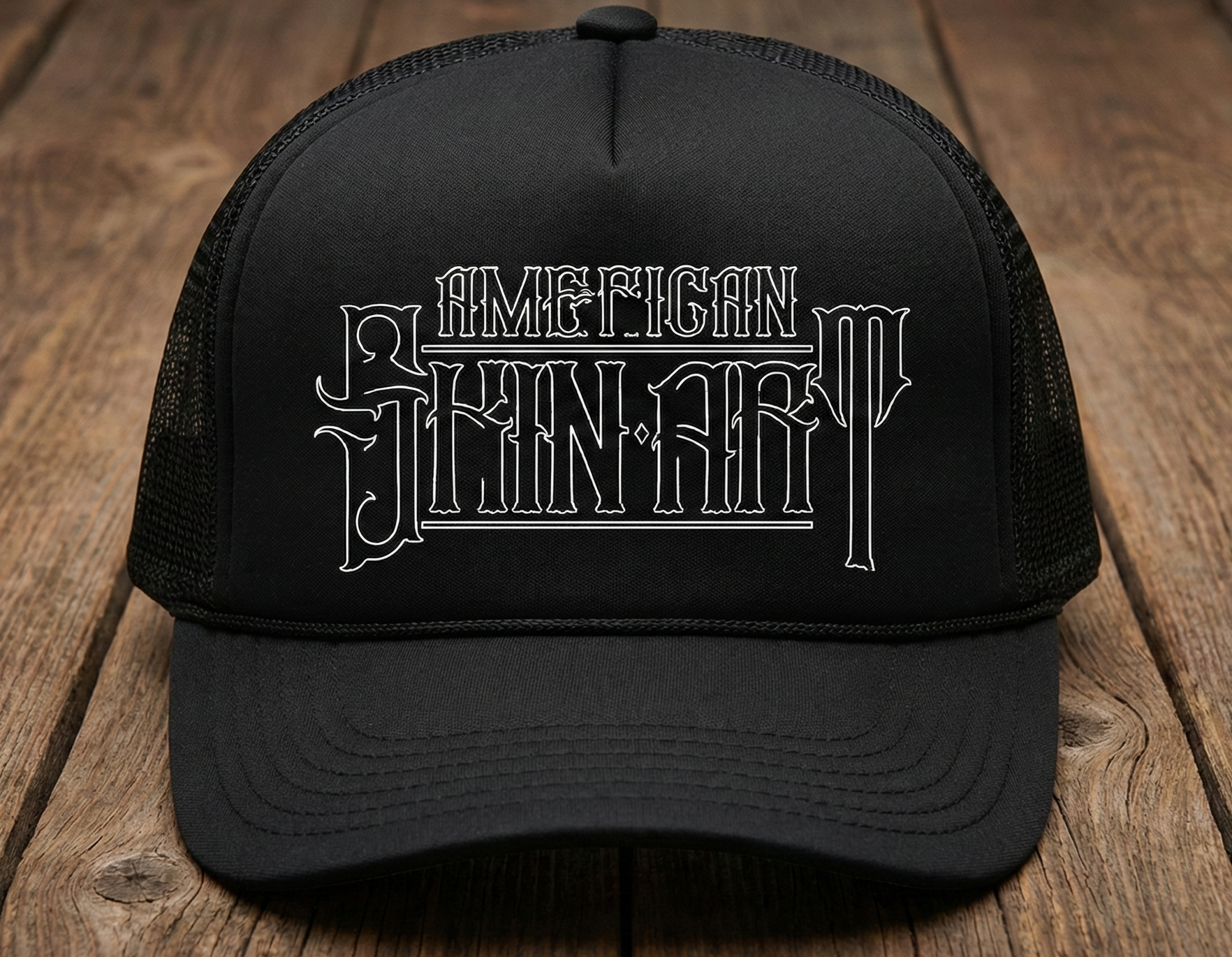 Black ASA trucker hat